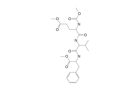 glu-val-phe, N-(Methoxycarbonyl)-, dimethyl ester