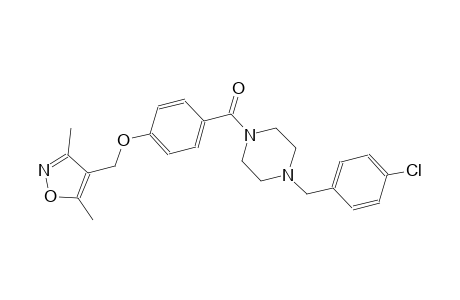 Piperazine, 1-[(4-chlorophenyl)methyl]-4-[4-[(3,5-dimethyl-4-isoxazolyl)methoxy]benzoyl]-