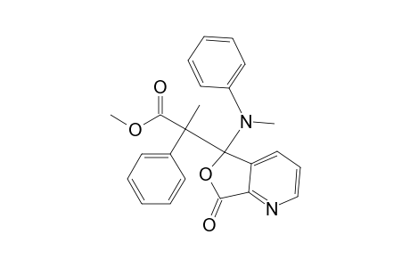 Methyl 2-(5-[methyl(phenyl)amino]-7-oxo-5,7-dihydrofuro[3,4-b]pyridin-5-yl)-2-phenylpropanoate