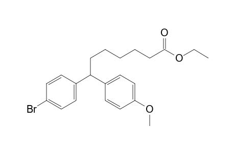 ethyl 7-(4-bromophenyl)-7-(4-methoxyphenyl)heptanoate