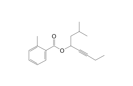 o-Toluic acid, 2-methyloct-5-yn-4-yl ester