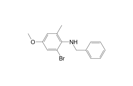 N-Benzyl-2-bromo-4-methoxy-6-methylaniline