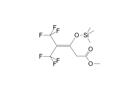 5,5,5-TRIFLUORO-3-TRIMETHYLSILYLOXY-4-TRIFLUOROMETHYL-3-PENTENOIC ACID,METHYL ESTER