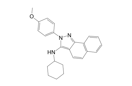 3-(cyclohexylamino)-2-(p-methoxyphenyl)-2H-benz[g]indazole