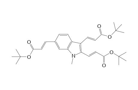 Tris(tert-butyl) 3,3',3''-(1-methyl-1H-indole-2,3,6-triyl)triacrylate