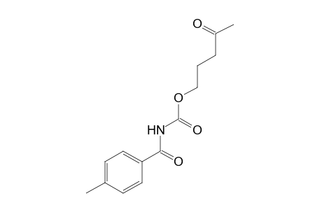 (p-toluoyl)carbamic acid, 4-oxopentyl ester