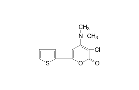 3-chloro-4-(dimethylamino)-6-(2-thienyl)-2H-pyran-2-one