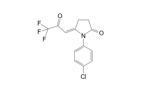 1-(4'-CHLOROPHENYL)-5-(3,3,3-TRIFLUORO-2-OXO-PROPYLIDENE)-PYRROLIDIN-2-ONE