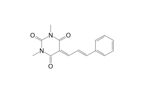 2,4,6(1H,3H,5H)-Pyrimidinetrione, 1,3-dimethyl-5-(3-phenyl-2-propenylidene)-