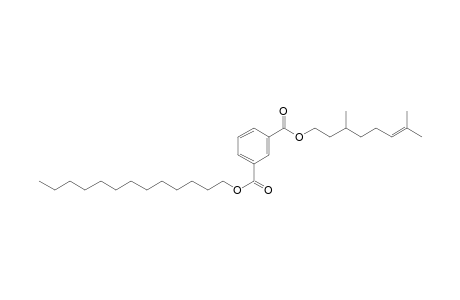 Isophthalic acid, 3,7-dimethyloct-6-enyl tridecyl ester