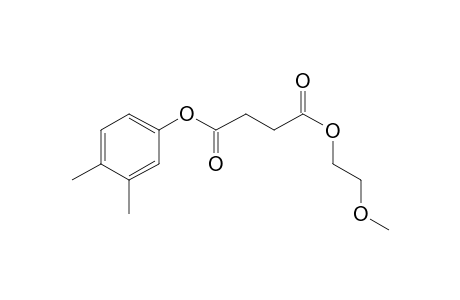 Succinic acid, 3,4-dimethylphenyl 2-methoxyethyl ester