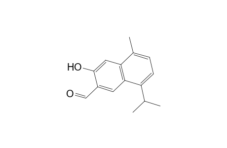 2-Naphthalenecarboxaldehyde, 3-hydroxy-5-methyl-8-(1-methylethyl)-