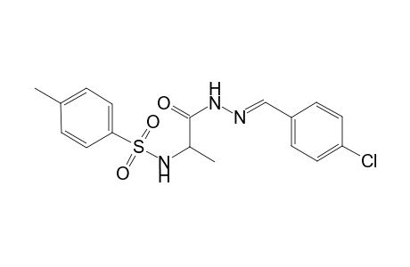 N-{2-[2-(4-chlorobenzylidene)hydrazino]-1-methyl-2-oxoethyl}-4-methylbenzenesulfonamide