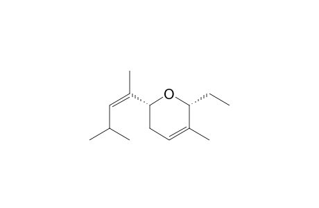 (2R,6R)-2-ethyl-3-methyl-6-[(Z)-4-methylpent-2-en-2-yl]-5,6-dihydro-2H-pyran