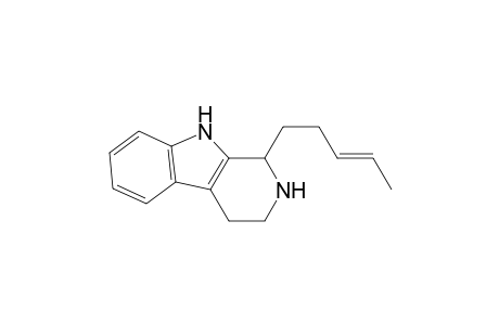 1H-Pyrido[3,4-b]indole, 2,3,4,9-tetrahydro-1-(3-pentenyl)-, (E)-(.+-.)-