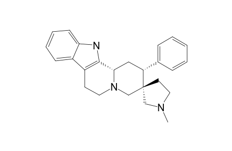 (+/-)-(2R,3R,12BS)-1'-METHYL-2-PHENYL-1,2,6,7,12,12B-HEXAHYDRO-SPIRO-[INDOLO-[2,3-A]-QUINOLIZINE-3,3'-PYRROLIDINE]