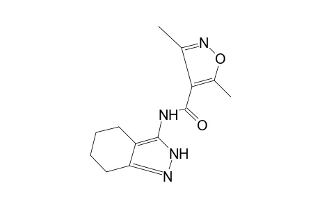 3,5-dimethyl-N-(4,5,6,7-tetrahydro-2H-indazol-3-yl)-4-isoxazolecarboxamide