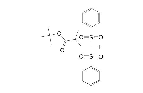 4,4-BIS-(BENZENESULFONYL)-4-FLUORO-2-METHYL-BUTYRIC-ACID-TERT.-BUTYLESTER