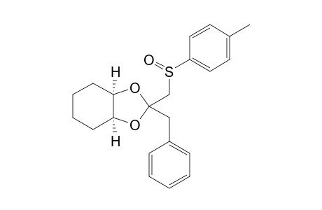 (Rs)-8-endo-Benzyl-8-exo-(p-tolylsulfinyl)methyl-7,9-dioxa-cis-bicyclo[4.3.0]nonane