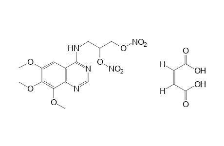 3-[(6,7,8-trimethoxy-4-quinazolinyl)amino]-1,2-propanediol, dinitrate (ester), maleate(1:1)