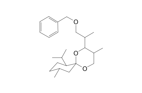 5,3'-Dimethyl-6'-isopropyl-6-(3-benzyloxyprop-2-yl)-5-methylspiro[dioxalane-2,1'-cyclohexane] isomer