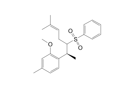 2-Methoxy-4-methyl-1-((2S)-6-methyl-3-(phenylsulfonyl)hept-5-en-2-yl)benzene Disomer