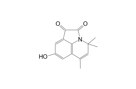 4H-Pyrrolo[3,2,1-ij]quinoline-1,2-dione, 8-hydroxy-4,4,6-trimethyl-