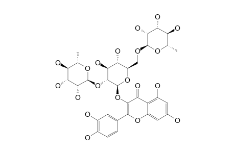 QUERCETIN-3-O-(2'',6''-DI-O-ALPHA-L-RHAMNOPYRANOSYL)-BETA-D-GLUCOPYRANOSIDE