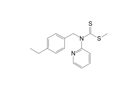 Methyl N-(4-ethylbenzyl)-N-(2-pyridyl)dithiocarbamate