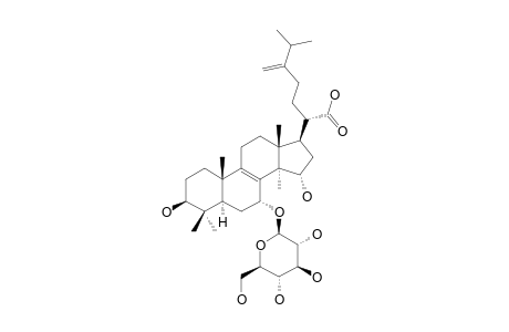 LAETIPOSIDE-B;3-BETA,7-ALPHA,15-ALPHA-TRIHYDROXY-24-METHYLENE-LANOST-8-EN-21-OIC-ACID-7-O-BETA-D-GLUCOPYRANOSIDE