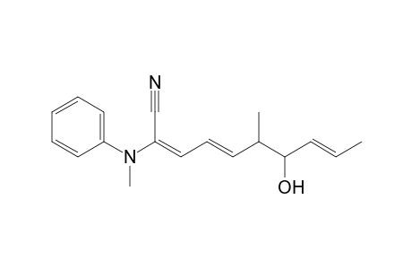 7-Hydroxy-6-methyl-2-(N-Methylanilino)deca-2,4,8-trienenitrile