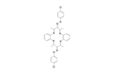 7,16-BIS-(4-CHLOROPHENYLAZO)-6,8,15,17-TETRAMETHYLDIBENZO-[B,I]-[1,4,8,11]-TETRAAZACYCLOTETRADECINE