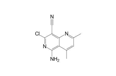 5-Amino-7-chloro-8-cyano-2,4-dimethyl-1,6-naphthyridine