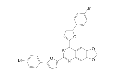 6,8-Bis[5-(4-bromophenyl)-2-furyl]-8H-[1,3]dioxolo[4,5-g][3,1]benzothiazine