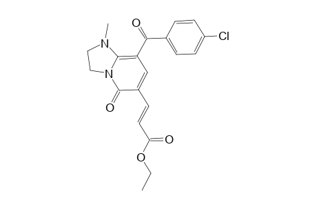 8-(PARA-CHLOROBENZOYL)-6-[(E)-ETHOXYCARBONYLVINYL]-1-METHYL-2,3-DIHYDRO-1H-IMIDAZO-[1,2-A]-PYRIDIN-5(4H)-ONE