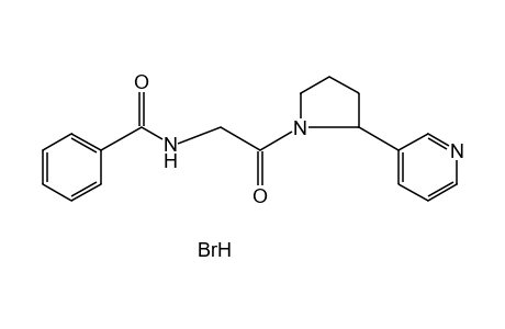 1'-demethyl-1'-hippuroylnicotine, monohydrobromide