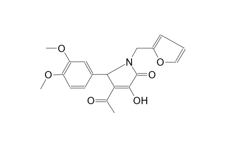 Pyrrol-2(5H)-one, 4-acetyl-1-(2-furfuryl)-3-hydroxy-5-(3,4-dimethoxyphenyl)-