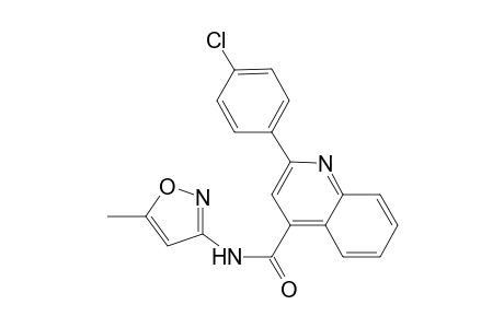 2-(4-chlorophenyl)-N-(5-methyl-3-isoxazolyl)-4-quinolinecarboxamide