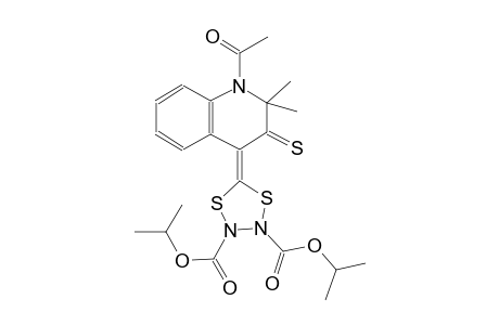 diisopropyl 5-(1-acetyl-2,2-dimethyl-3-thioxo-2,3-dihydro-4(1H)-quinolinylidene)-1,4,2,3-dithiadiazolidine-2,3-dicarboxylate