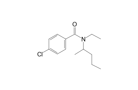 Benzamide, 4-chloro-N-(2-pentyl)-N-ethyl-