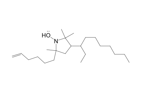 1-Pyrrolidinyloxy, 3-decyl-5-(5-hexenyl)-2,2,5-trimethyl-