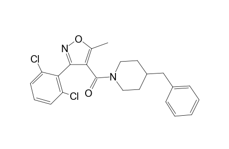 4-Benzyl-1-{[3-(2,6-dichlorophenyl)-5-methyl-4-isoxazolyl]carbonyl}piperidine