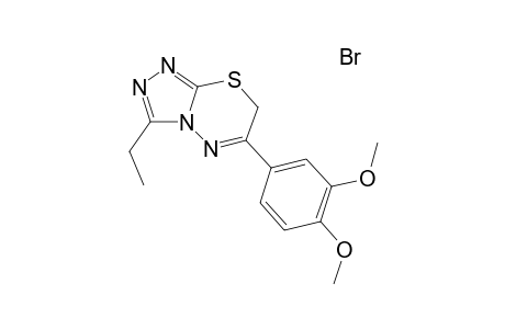 6-(3,4-Dimethoxy-phenyl)-3-ethyl-7H-[1,2,4]triazolo[3,4-b][1,3,4]thiadiazine, hydrobromide