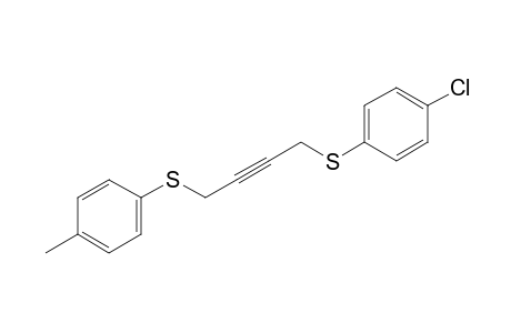 1-[(p-chlorophenyl)thio]-4-(p-tolylthio)-2-butyne