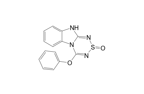 4-Phenoxy-10H-(1L4,2,4,6)thiatriazino(4,3-A)benzimidazol 2-oxide