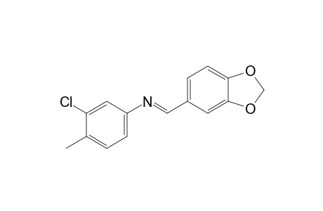 3-chloro-N-piperonylidene-p-toluidine