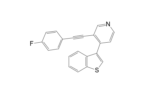 4-(Benzo[b]thien-3-yl)-3-((4-fluorophenyl)ethynyl)pyridine