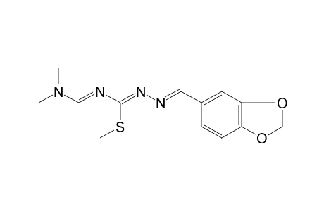 4-[(dimethylamino)methylene]-3-methyl-1-piperonylidene-3-thioisosemicarbazide