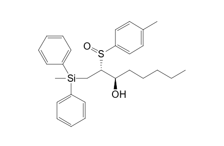 (2R)-1-(Methyldiphenylsilyl)-2-[(R)-p-tolylsulfinyl)-3-octanol