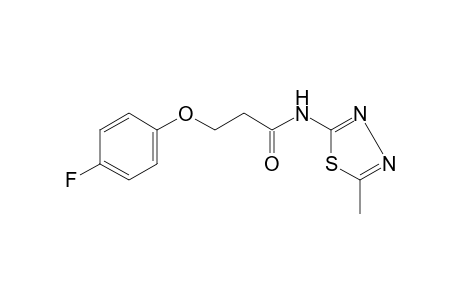 3-(p-fluorophenoxy)-N-(5-methyl-1,3,4-thiadiazol-2-yl)propionanilide